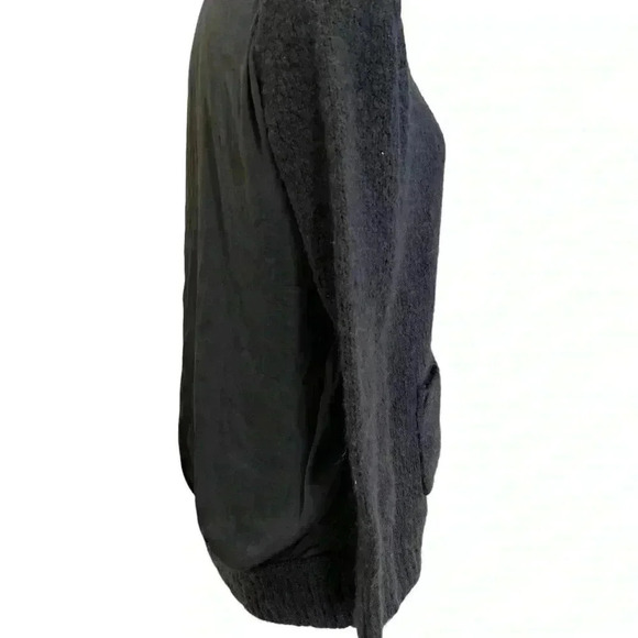 Urban outfitters Kimchi blue oversized wool blend  cardigan size S black/ slate - Picture 2 of 5